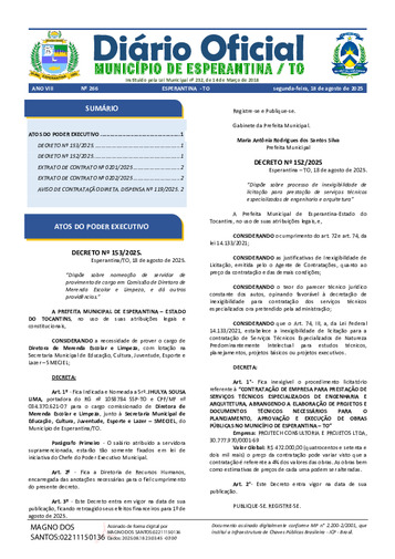 Diário Oficial - Edição 266