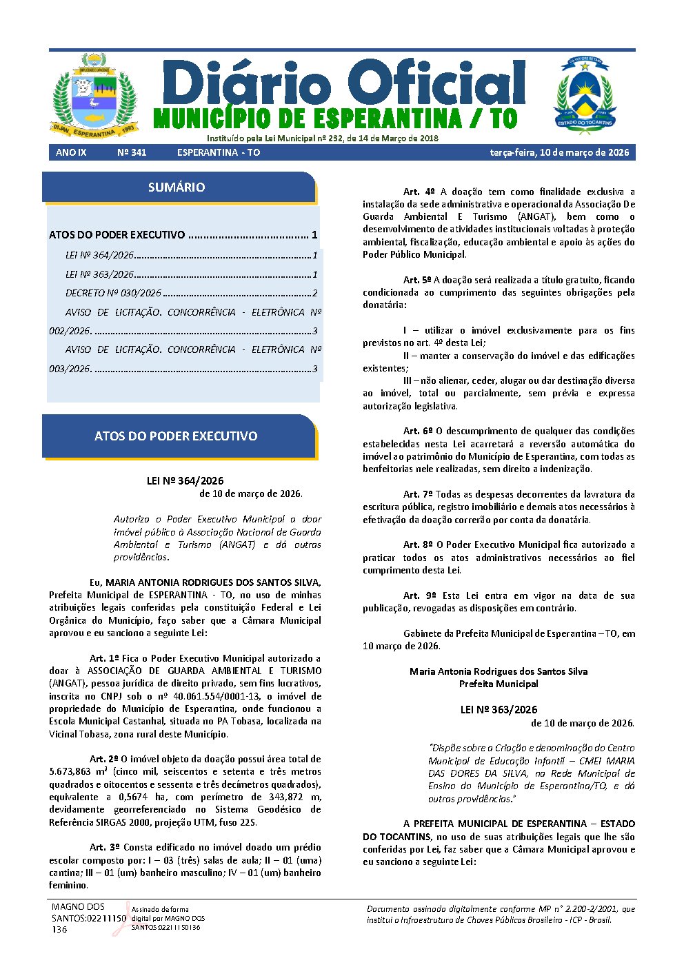 Diário Oficial - Edição 341